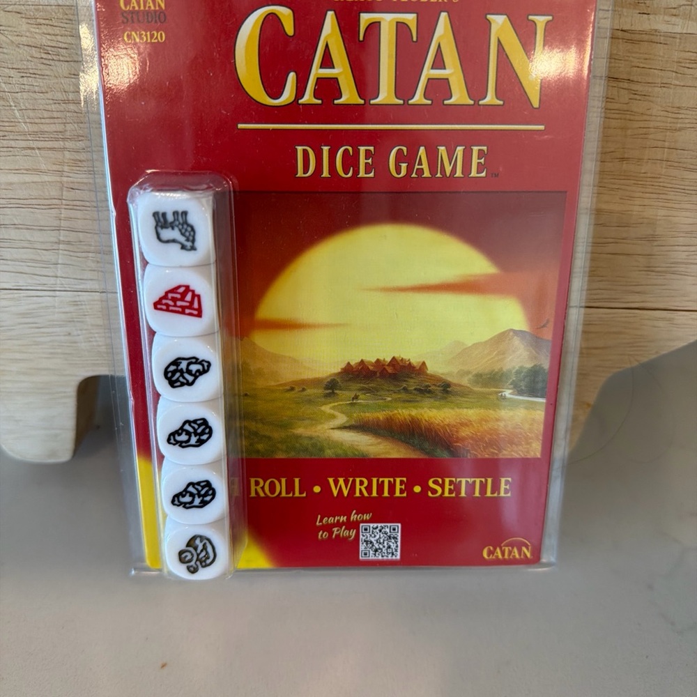 Catan Dice Game - Red and White
